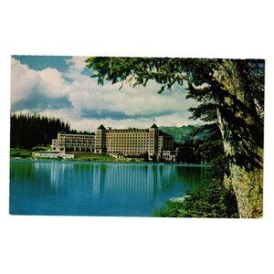 Vintage Chateau Lake Louise Postcard Banff Canadian Rockies Byron Harmon Photos